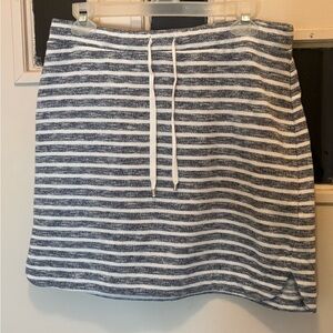 Dakini Navy and White Striped Mini Skirt medium